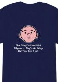 Karl Pilkington Quotes,'The Thing With Pidgeons', Men's Funny T-Shirt