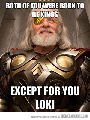 Funny photos funny Thor dad Odin
