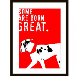 Great Dane Art Print Wall Decor William Shakespeare Quote Matted Print