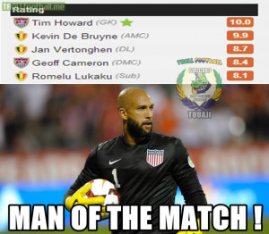 Tim Howard V Belgium