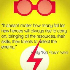 Wally West, Young Justice quote. More