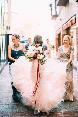 Metallic and pink Boston wedding | Photo by Cambria Grace Photography ...