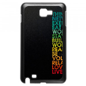 Multiple Positive Words Motivational Quotes Galaxy Note Case