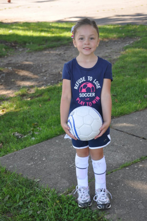 Cute Girl Soccer Quotes My cute little soccer girl :)