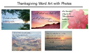Free Thanksgiving Word Art for Scrapbooking and Cardmaking
