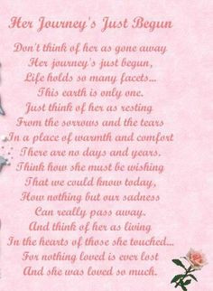 when my younger sister Lynda died in 1986, I really like this poem ...