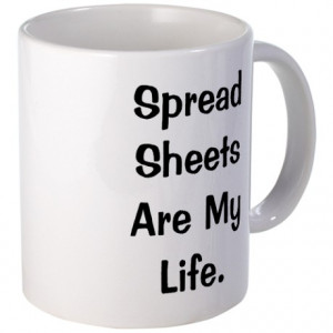 ... Gifts > Amusing Mugs > Demotivational Spreadsheet Funny Slogan Mug