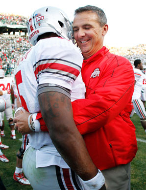 ... Meyer following Ohio State's 17-16 victory over Michigan State in East