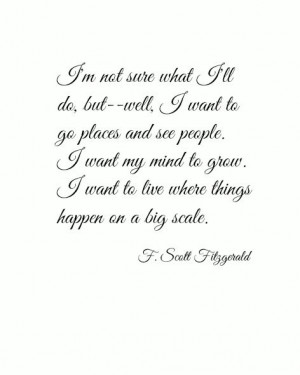 scott fitzgerald quote...life live large