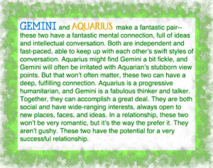 Aquarius Gemini Friendship Compatibility