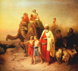 Abraham on his family's journey from Ur to Canaan. The Jerusalem Bible ...