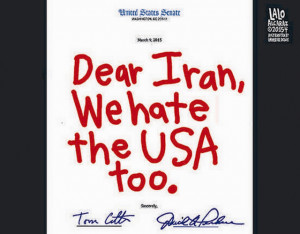 In essence, Tom Cotton's letter to Iran...