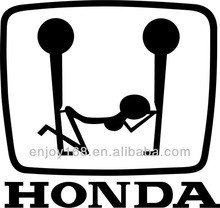 Funny design Honda car window stickers
