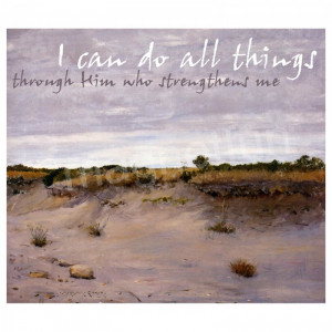 Beach Scene Magnet Bible Verse Philippians I Can Do All things