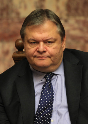 Evangelos Venizelos Greek minister of Economy Evangelos Venizelos