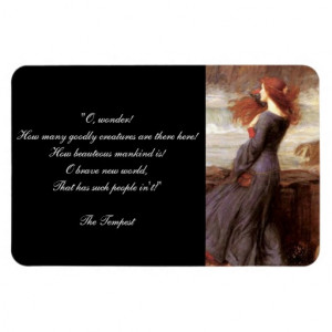 William Shakespeare's The Tempest Quote Magnets
