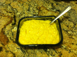 Bless this highly nutritious microwaveable macaroni and cheese dinner ...