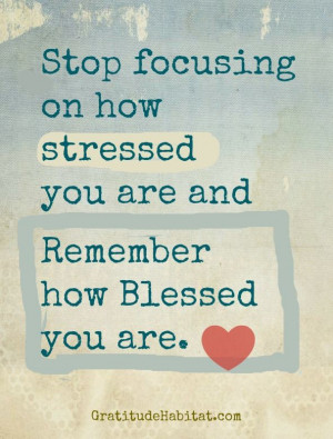 Don’t Stress! Get blessed