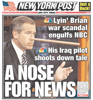National front pages pile on Brian Williams