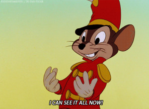 dumbo #disney #gif #timothy mouse #Timothy Q. Mouse #quote #reaction ...