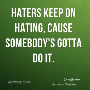 Keep Hating Quote Graphic