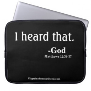 Christian Quotes Laptop Computer Sleeves