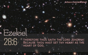 Bible Quote Ezekiel 28 6 Inspirational Hubble Space Telescope Image