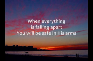 When everything is falling apart, you will be safe in his arms. ♡