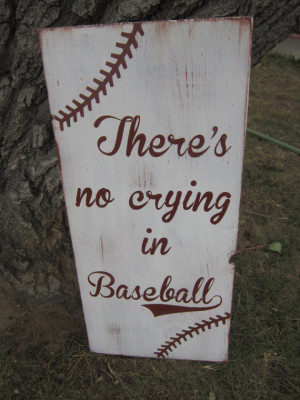 Baseball - Hand Painted Distressed Sign, Baseball Fans, Movie Quotes ...