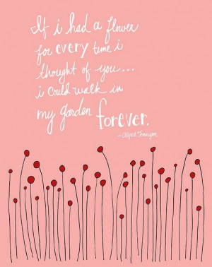 If I had a flower...