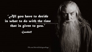 Lord of the Rings Gandalf Quotes
