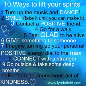 Ways To Lift Your Spirits