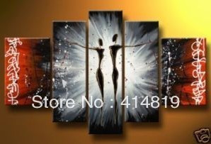-shipping-Abstract-Art-Big-Modern-Abstract-Oil-Painting-Dance-Quotes ...