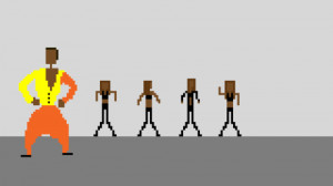 ... in History in GIFs shares this great 8-bit gif of the MC Hammer dance