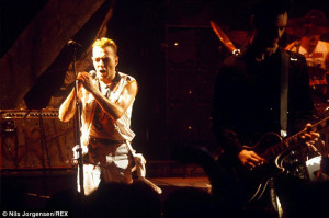 Joe Strummer with The Clash performing at Brixton Academy, London in ...