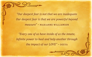 ... awareness to your natural healing abilities please contact Deeya