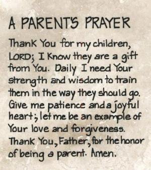 Prayer daily for all my children