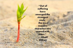 ... go to a large size picture quote on- Inspirational Quote on Suffering