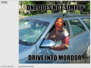 One Does Not Simply Walk into Mordor
