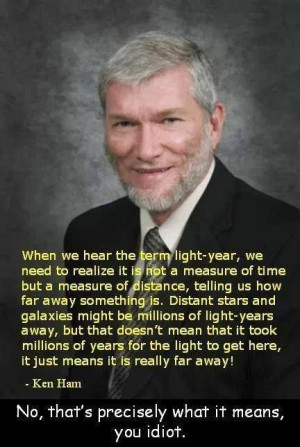 Ken Ham quote.... huh?