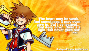 Kingdom Hearts # Sora # Quotes # Inspirational # videogames