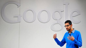 Sundar Pichai, pictured on July 24, 2013, was named chief executive ...