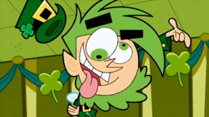 Cosmo sedang menunjukkan muka aneh the fairly odd parents