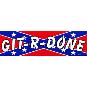 Redneck Truck Stickers Git r done redneck - bumper