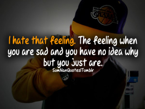 boy, cap, feeling, hate, lakers, missing, quote, sad, sumnanquotes ...
