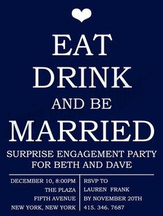Great Engagement Party Invitations! quote for engagement party invites ...
