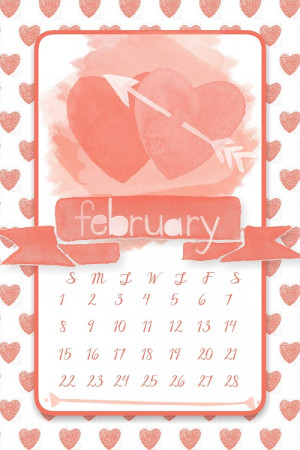 2015 February Calendar Desktop