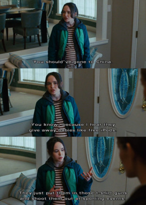 ellen page, ipods, juno, movie, quotes, uno - inspiring picture on ...
