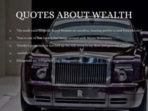 quotes about money and happiness in the great gatsby