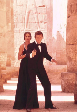 ... James Bond, and Barbara Bach as Major Anya Amasova, in the 1977 film